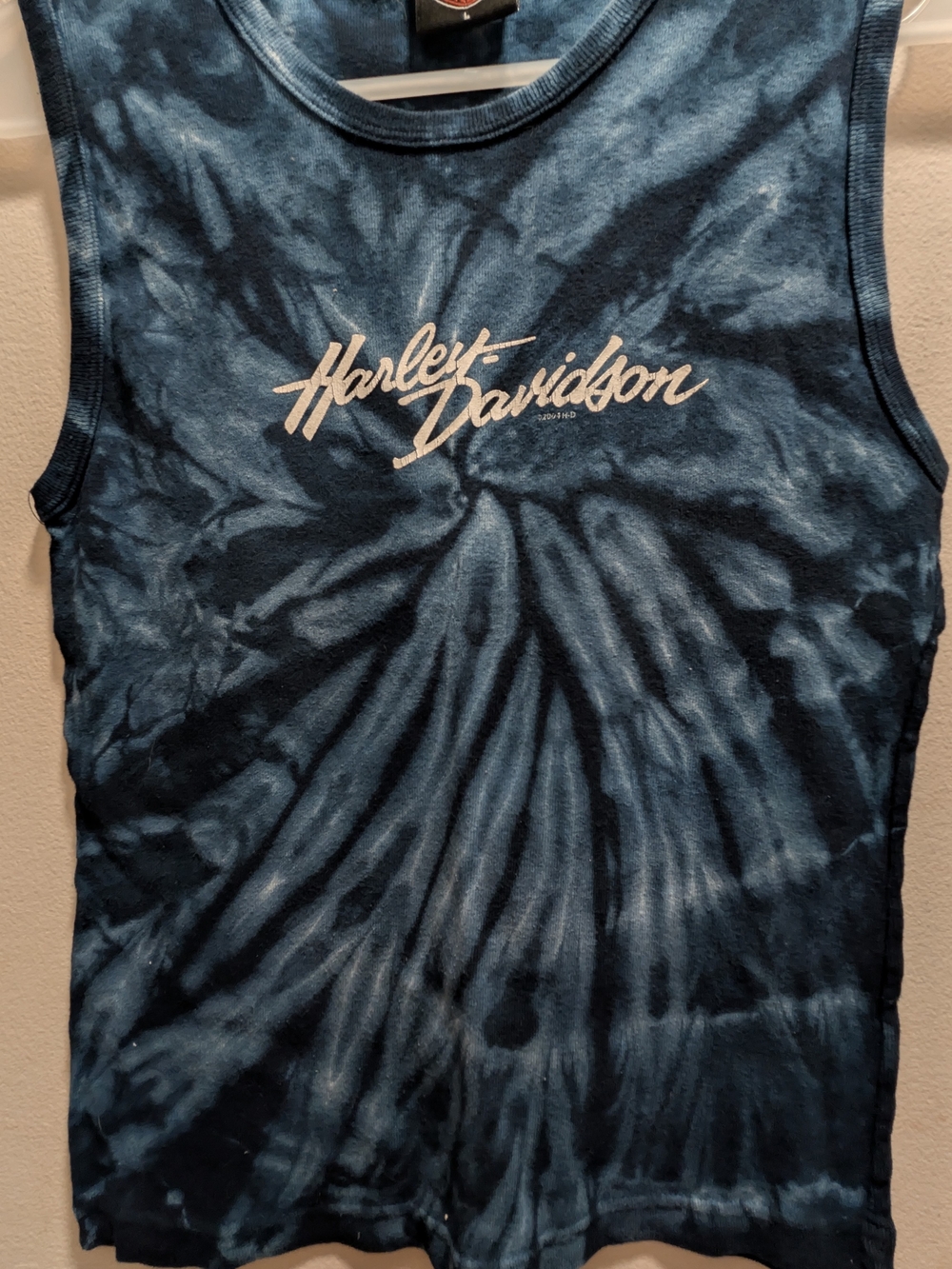 Harley-Davidson Kids Blue Tie-Dye Sleeveless Top